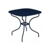 Table De Jardin Opéra Carronde Carrée 82 X 82 Cm - Acier - Bleu Abysse