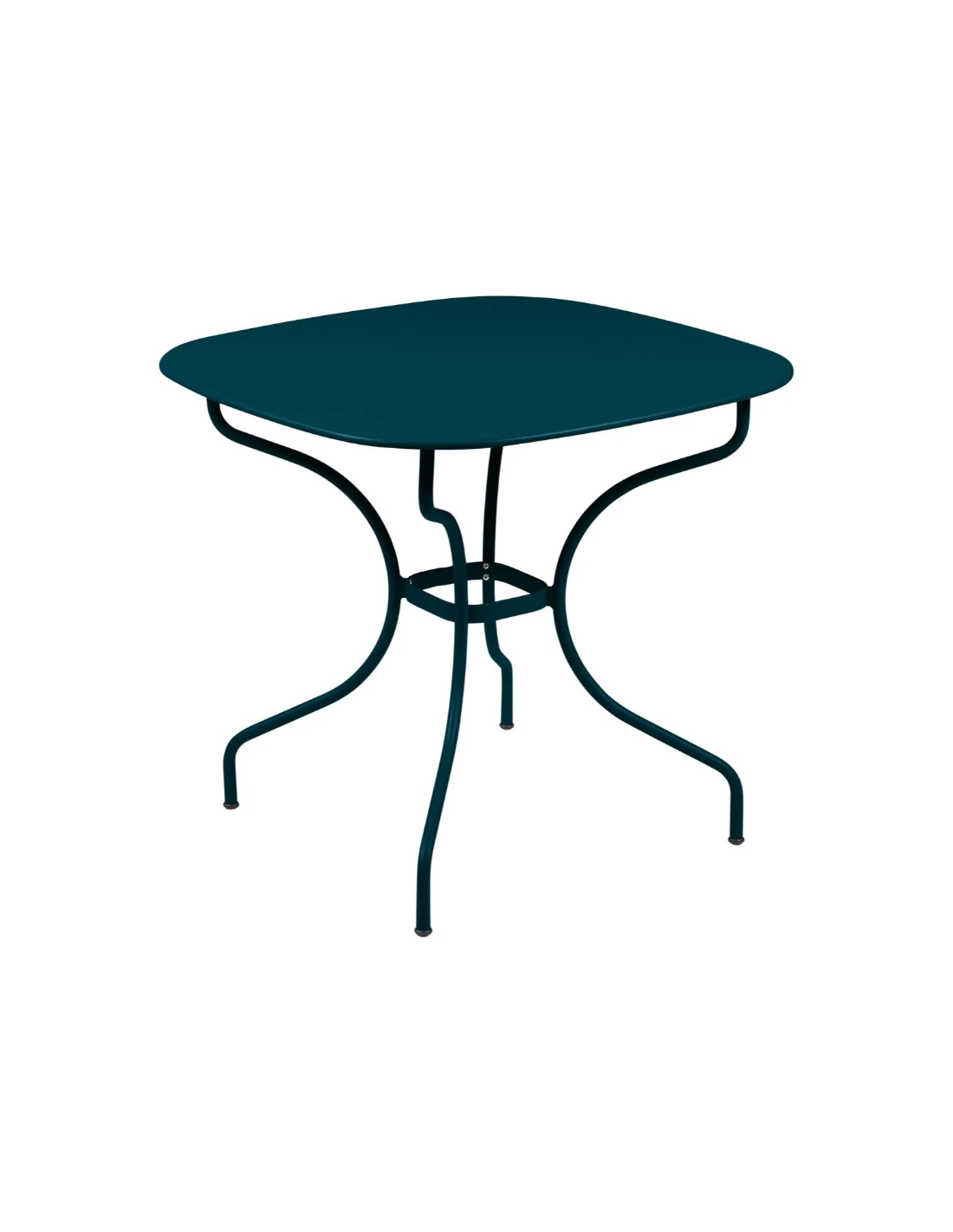 Table De Jardin Opéra Carronde Carrée 82 X 82 Cm - Acier - Bleu Acapulco 1 Table De Jardin Opéra Carronde Carrée 82 X 82 Cm - Acier - Bleu Acapulco