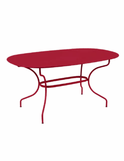 Table De Jardin Opéra Ovale 160 X 90 Cm - Métal Acier - Piment