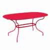 Table De Jardin Opéra Ovale 160 X 90 Cm - Métal Acier - Rose Praline