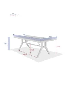 Table De Jardin Papouasie 8 Places - Bois D'acacia -Extérieur Meubles Magasin table de jardin papouasie 8 places bois d acacia 5