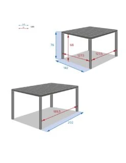 Table De Jardin Paradize Carrée Extensible - Aluminium Graphite -Extérieur Meubles Magasin table de jardin paradize carree extensible aluminium graphite 7