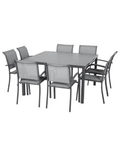 Table De Jardin Piazza Carrée 8 Personnes - Aluminium -Extérieur Meubles Magasin table de jardin piazza carree 8 personnes aluminium 2