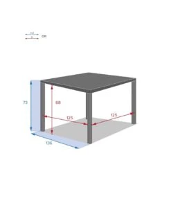 Table De Jardin Piazza Carrée 8 Personnes - Aluminium -Extérieur Meubles Magasin table de jardin piazza carree 8 personnes aluminium 4