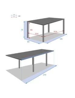 Table De Jardin Piazza Extensible 10 Places - Aluminium Graphite -Extérieur Meubles Magasin table de jardin piazza extensible 10 places aluminium 6
