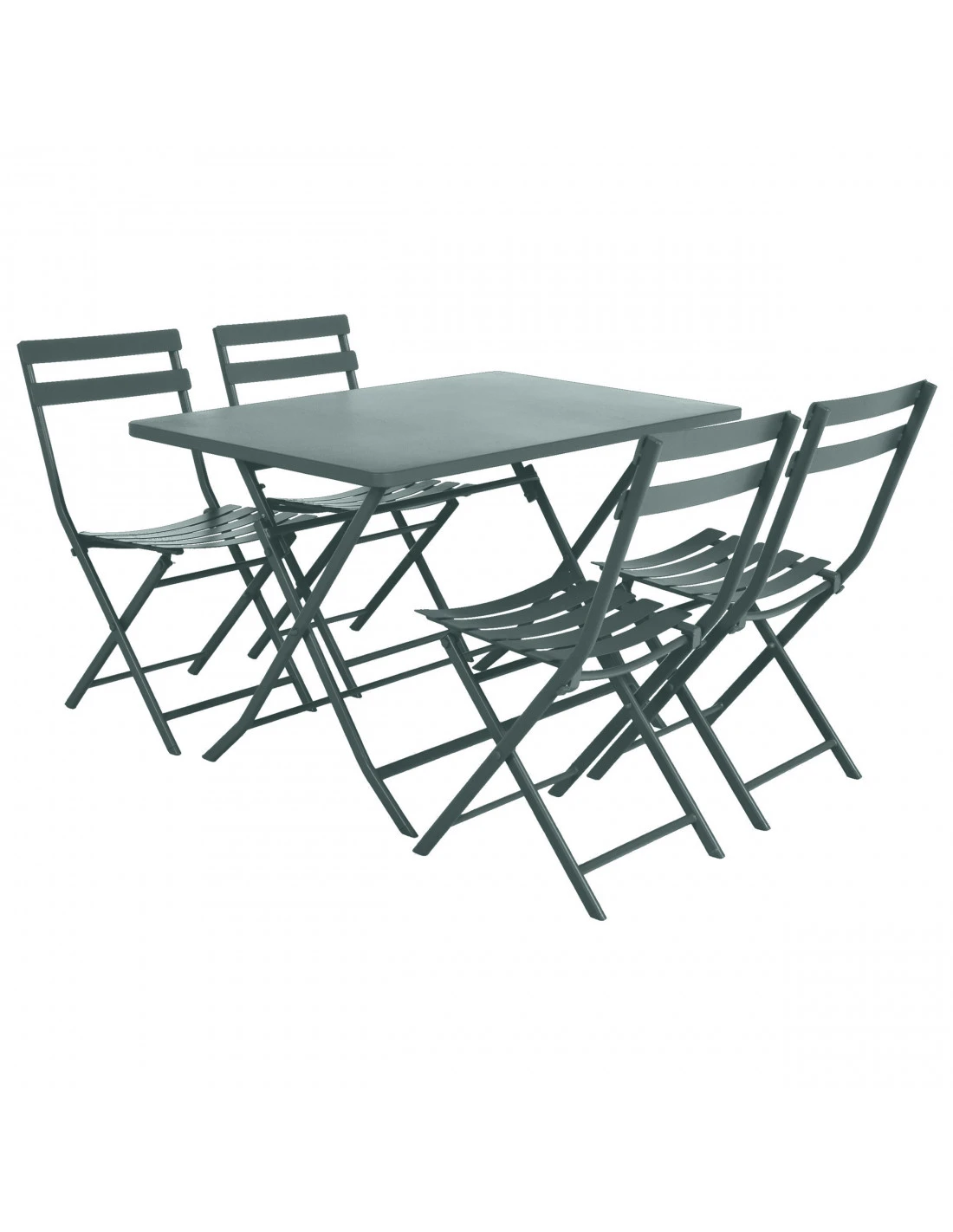 Table De Jardin Rectangle Greensboro Pliante 4 Places - Jade 2 Table De Jardin Rectangle Greensboro Pliante 4 Places - Jade – Image 2