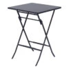 Table Greensboro Haute Carrée 2 Places - Acier - Gris