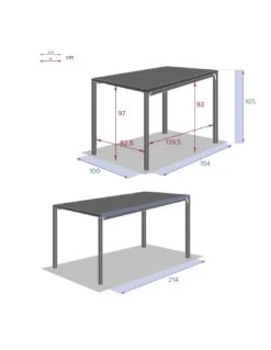 Table Haute Evasion Extensible 8 Places - Plateau Effet Bois -Extérieur Meubles Magasin table haute evasion extensible 8 places plateau effet bois 6