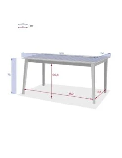 Table Rectangulaire TIWI En Bois D'Acacia -Extérieur Meubles Magasin table rectangulaire tiwi en bois d acacia 7