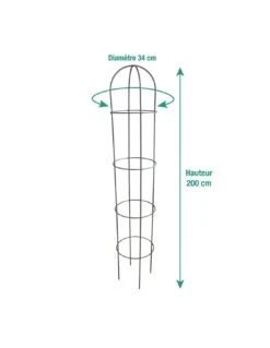 Tipis "obélisque" Anthracite Au Choix - 2 M -Extérieur Meubles Magasin tipis obelisque anthracite au choix 9