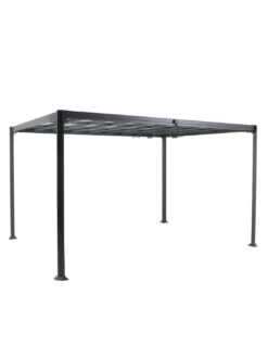Tonnelle Belize 3 X 3.8 M - Aluminium Graphite Et Polycarbonate -Extérieur Meubles Magasin tonnelle belize 3 x 38 m aluminium graphite et polycarbonate 2