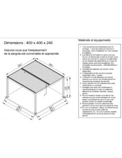 Tonnelle Bioclimatique Eris Manuel 4x4m En Aluminium Grey Blanc -Extérieur Meubles Magasin tonnelle bioclimatique eris manuel 4x4m en aluminium grey blanc 12