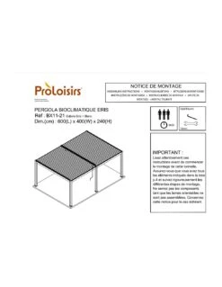 Tonnelle Bioclimatique Zéphir 6x4 M En Aluminium Avec Lames Motorisées -Extérieur Meubles Magasin tonnelle bioclimatique zephir 6x4 m en aluminium avec lames motorisees 11
