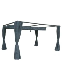 Tonnelle De Jardin Palmeira Ardoise 3 X 4 M - Toit Rétractable 8 Tonnelle De Jardin Palmeira Ardoise 3 X 4 M - Toit Rétractable -Extérieur Meubles Magasin tonnelle de jardin palmeira ardoise 3 x 4 m toit retractable 2