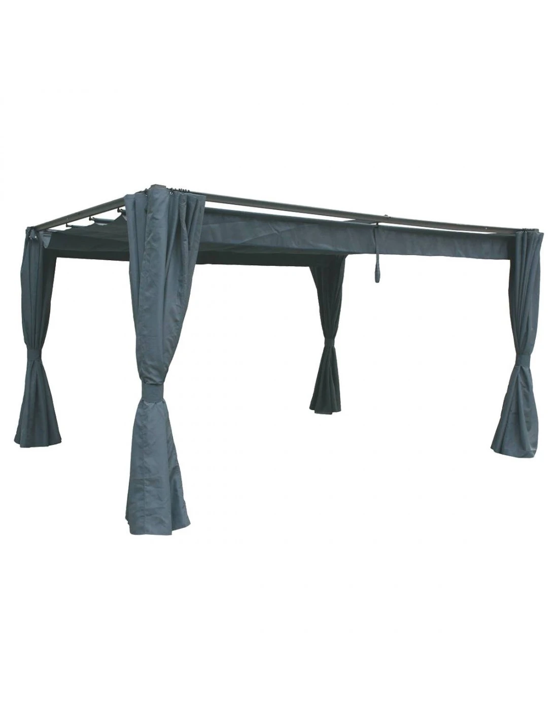 Tonnelle De Jardin Palmeira Ardoise 3 X 4 M - Toit Rétractable 4 Tonnelle De Jardin Palmeira Ardoise 3 X 4 M - Toit Rétractable – Image 4