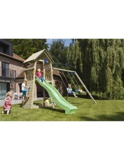 Tour De Jeux Belvédère+swing Module+toboggan Au Choix