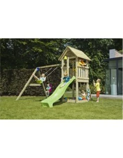 Tour De Jeux Kiosk+Swing Module Avec Toboggan Au Choix -Extérieur Meubles Magasin tour de jeux kioskswing module avec toboggan au choix 2