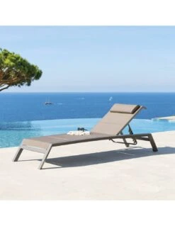 Transat De Jardin Allure 5 Positions - Aluminium Et Texaline - Praline / Speculos 12 Transat De Jardin Allure 5 Positions - Aluminium Et Texaline - Praline / Speculos -Extérieur Meubles Magasin transat de jardin allure 5 positions aluminium et texaline praline speculos 5