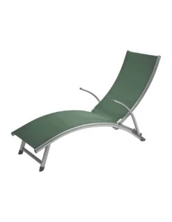 Transat Pliant Samba - 4 Positions - Aluminium Anodisé - Graphite / Olive -Extérieur Meubles Magasin transat pliant samba 4 positions aluminium anodise graphite olive 4