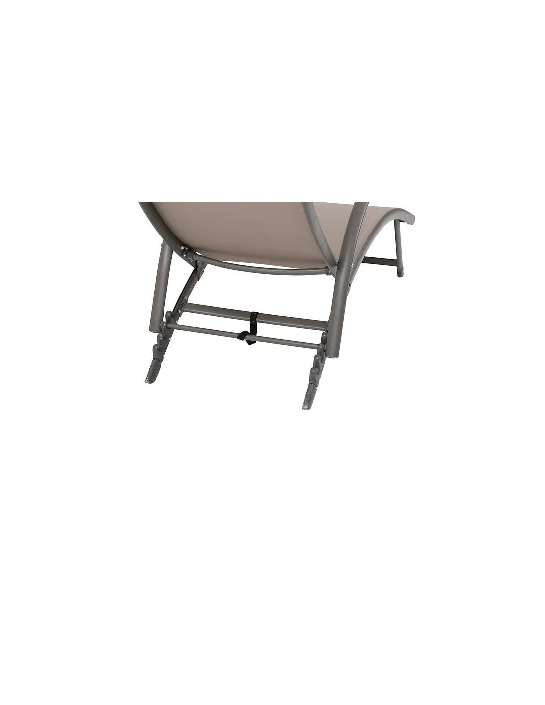 Transat Pliant Samba - 4 Positions - Aluminium Anodisé - Noisette / Praline 3 Transat Pliant Samba - 4 Positions - Aluminium Anodisé - Noisette / Praline – Image 3