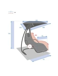 Transat Suspendu Majorque Ardoise En Acier époxy -Extérieur Meubles Magasin transat suspendu majorque ardoise en acier epoxy 7