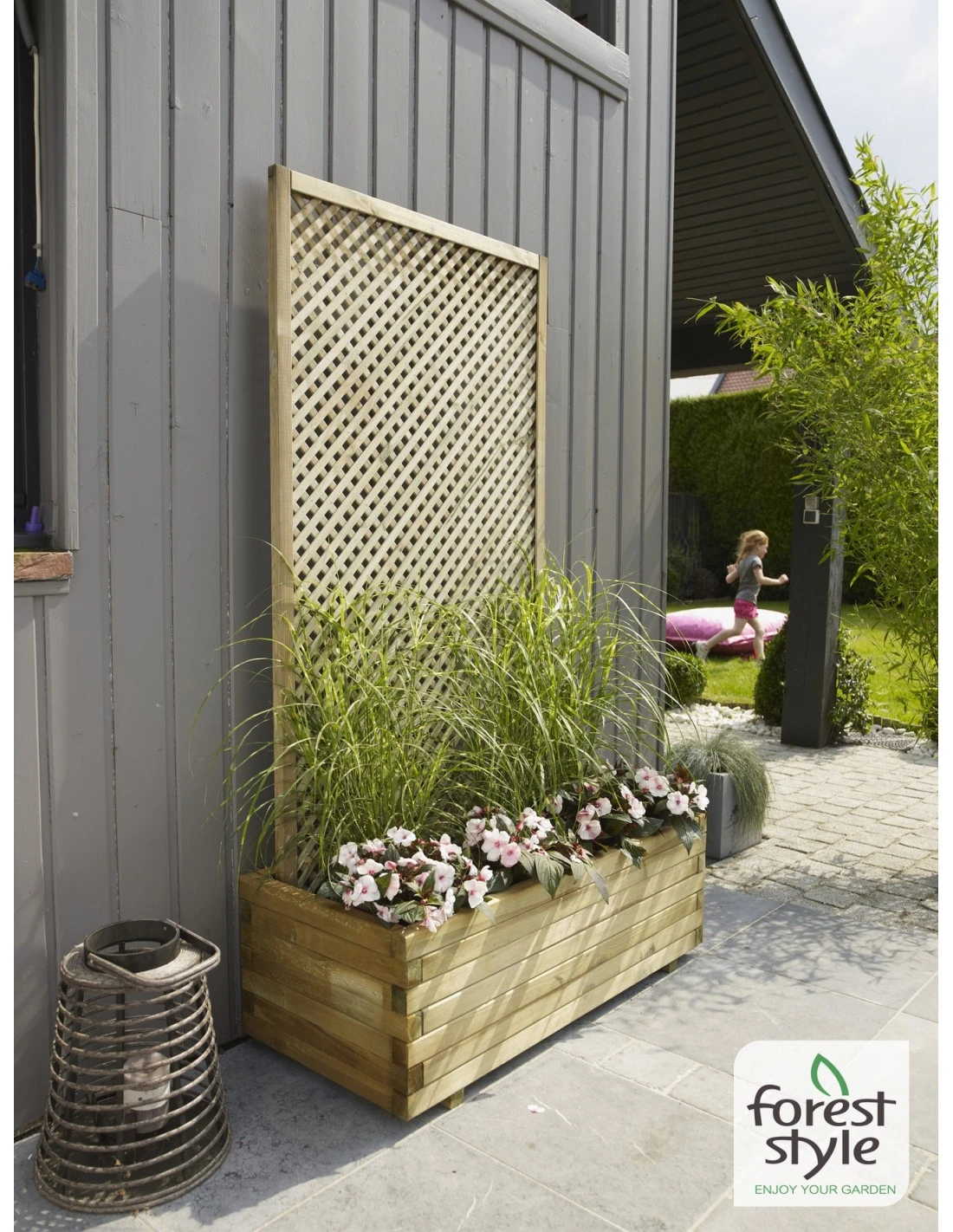 Treillis Clématite En Bois Traité - 40x180 Cm 2 Treillis Clématite En Bois Traité - 40x180 Cm – Image 2